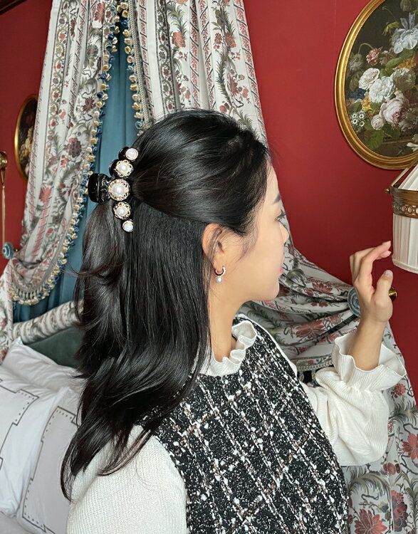 【送料無料】アイアムマリ【I AM MARI】Avril Pearl Cubic Hairpin / アヴリルパールキュービックバンスクリップ【公式ショップ】