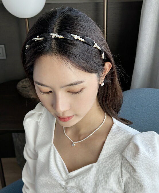 【送料無料】アイアムマリ【I AM MARI】Reniel Pearl Cubic Hair Band / レニエルパールキュービックヘアバンド【公式ショップ】