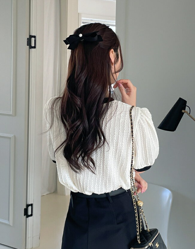 【送料無料】アイアムマリ【I AM MARI】Pulves Pearl Ribbon Hairpin / パルブスパールリボンヘアピン【公式ショップ】