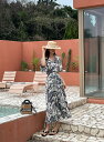 【送料無料】アイアムマリ【I AM MARI】Forte Floral Pleated Wrap One Piece / フォルテフローラルプリーツラップワンピース【公式ショップ】(4)
