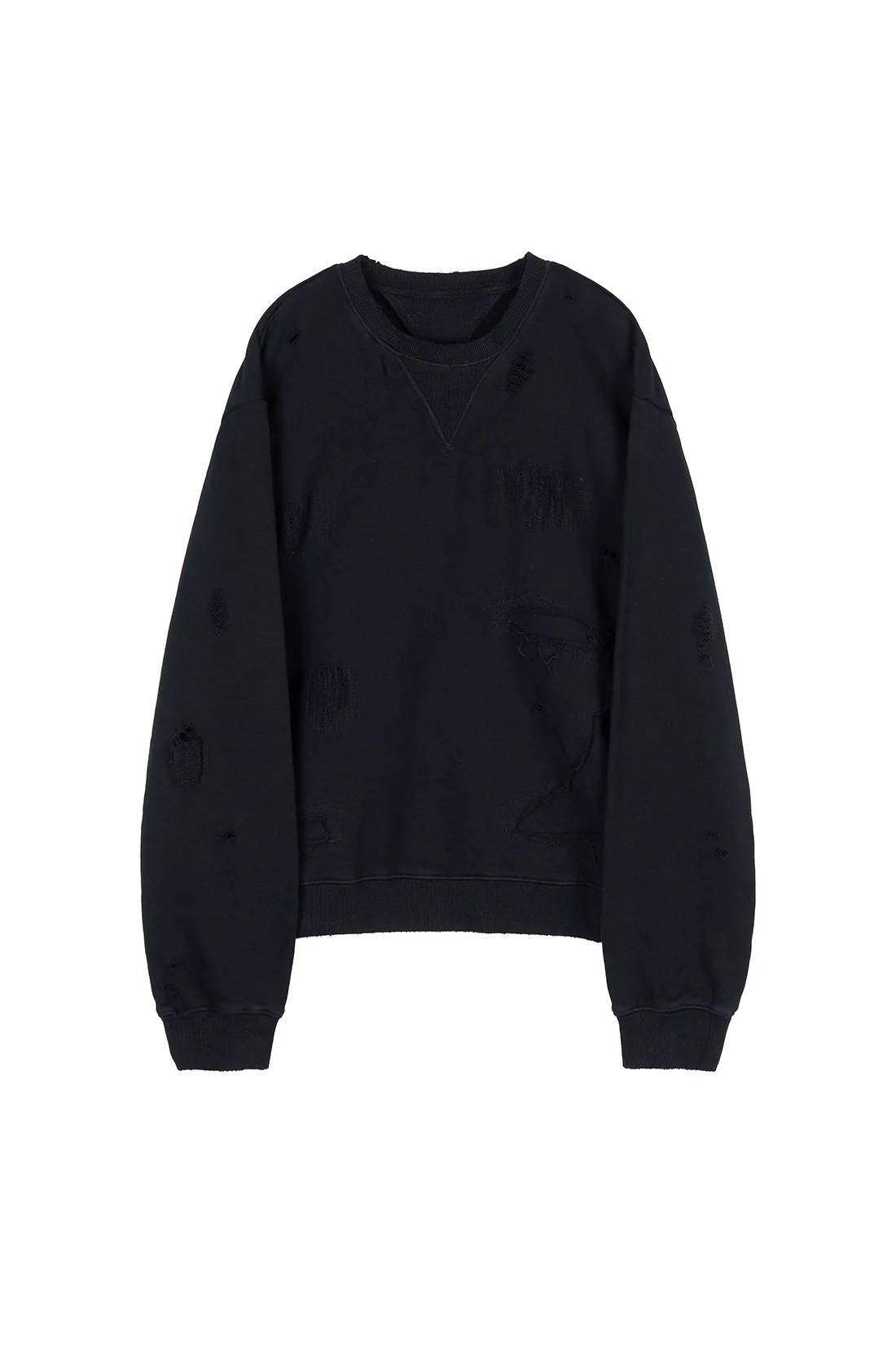 【送料無料】プロフェッサーイー【Professor.E】25FW★ Double V Destroyed Sweater / ダブルVデストロイドスウェット 男...