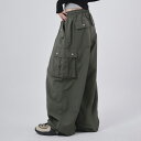 【送料無料】ラウコハウス【Raucohouse】Bread cargo wide banding pants / ブレッドカーゴワイドバンディングパンツ 男女兼...