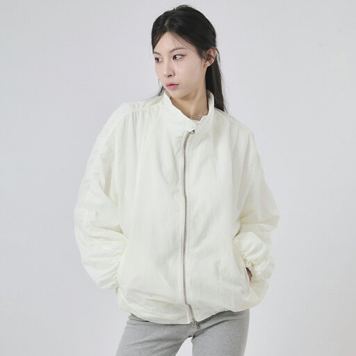 【送料無料】ラウコハウス【Raucohouse】Nova shirring windbreaker jumper / ノバシャーリングウィンドブレーカージャンパー 男女兼用【公式ショップ】 【送料無料】ラウコハウス【Raucohouse】Nova shirring windbreaker jumper / ノバシャーリングウィンドブレーカージャンパー 男女兼用【公式ショップ】