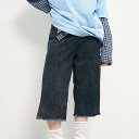 【送料無料】ラウコハウス【Raucohouse】Log cropped capri denim pants / ログクロップカプリデニムパンツ 男女兼用【公式ショップ】