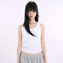 【送料無料 】ラウコハウス【Raucohouse】Double layer ribbed sleeveless top / ダブルレイヤーリブタンクトップ 【公...