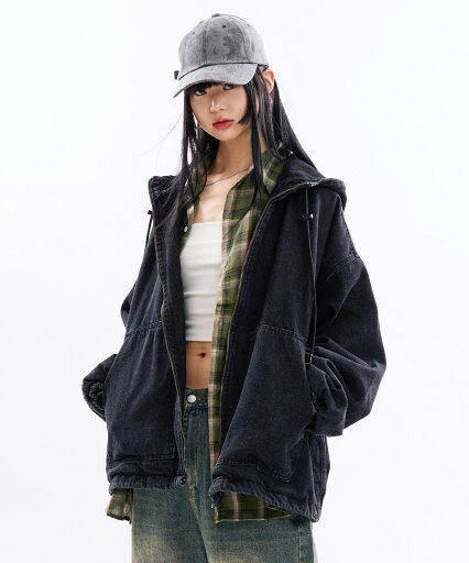 【送料無料】ラウコハウス【Raucohouse】Hibbing hooded over denim jumper / ヒッピングフードオーバーデニムジャンパー 男女兼用【公式ショップ】 【送料無料】ラウコハウス【Raucohouse】Hibbing hooded over denim jumper / ヒッピングフードオーバーデニムジャンパー 男女兼用【公式ショップ】