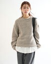 【送料無料】ラウコハウス【Raucohouse】Reverse edge relaxed wool knit / リバースエッジリラックスドウールニット 男女兼用【公式ショップ】