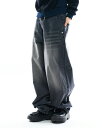【送料無料】ラウコハウス【Raucohouse】Binen teen brush balloon denim pants / バイネンティンブラッシュバルーンデニムパンツ 男女兼用【公式ショップ】