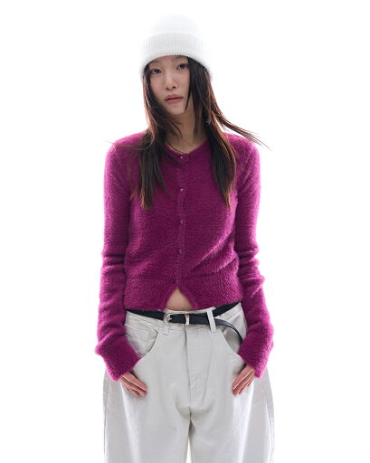 【送料無料】ラウコハウス【Raucohouse】Rira hairy knit crop cardigan / リラヘアリーニットクロップカーディガン【公式ショップ】 【送料無料】ラウコハウス【Raucohouse】Rira hairy knit crop cardigan / リラヘアリーニットクロップカーディガン【公式ショップ】
