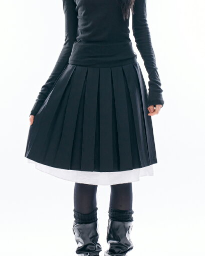 【送料無料】ラウコハウス【Raucohouse】Daphne strap pleats skirt / ダフネストラッププリーツスカート【公式ショップ】 【送料無料】ラウコハウス【Raucohouse】Daphne strap pleats skirt / ダフネストラッププリーツスカート【公式ショップ】