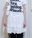 【送料無料】ラウコハウス【Raucohouse】Caeli frill cropped skirt / カイリーフリルクロップキュロットスカート【公式ショップ】