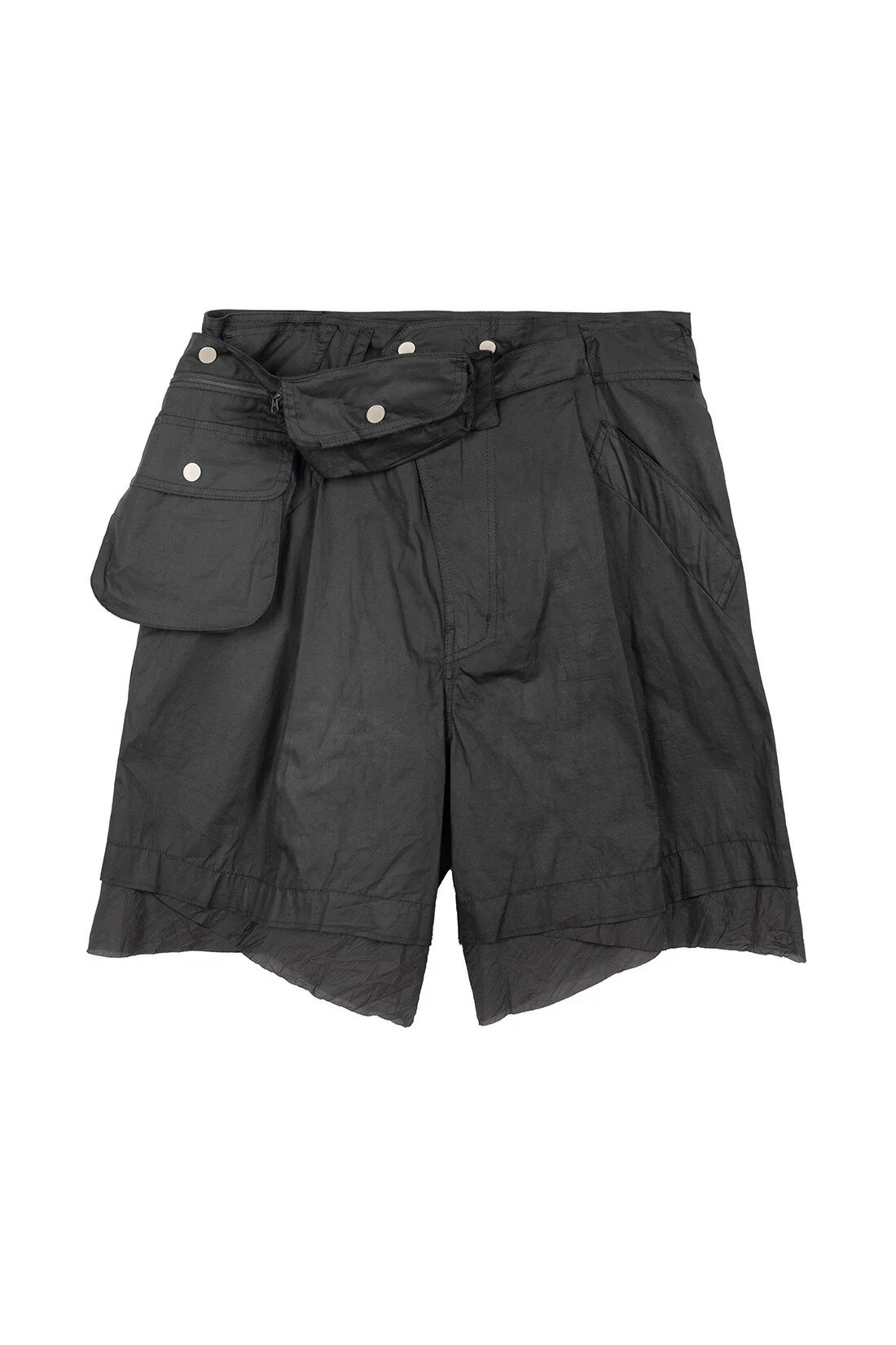 【送料無料】サン263-1【san263-1】25SS★ Waxed Waist Bag Shorts / ワックスウエストバッグショートパンツ 男女兼用【公式...