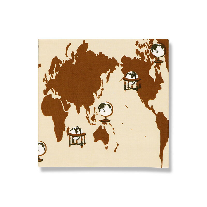 てはん「地球儀」(ブラウン)