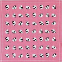 小風呂敷 「パンダ」(ピンク/ブラック)