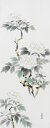 手描墨絵手ぬぐい 5月「牡丹」