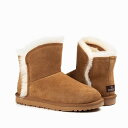【OZWEARUGG】ムートンブーツ ミニボタン 商品番号:OZW163 レディース ショート ブーツ シープスキンアグ 天然ウール かわいい レディース靴 冬...