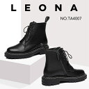 【EVERUGG】牛革 豚革 レディース ブーツ 商品番号:TA4007 ショートブーツ 革靴 おしゃれ 紐結び 厚底 韓国風 紐 靴 女性 マーティンブーツ ...