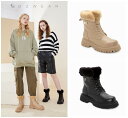 【OZWEAR】本革 レディース ブーツ 商品番号:OZW333 天然ウール 裏起毛 厚底 5cm身長アップ 暖かい 革靴 ムートンブーツ 靴 裏ボア おしゃれ...