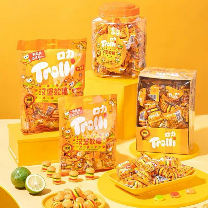 【レビュー特典】Trolli トローリ ハンバーガーグミ 108g/200g/500g/540g 4種類 人気菓子 グミ お菓子 バーガーグミ Youtube insで話題 地球ゼリー お菓子 可愛い グミ ぐみ 個包装 携帯便利 今SNS話題 子供 子ども 子供の日 プレゼント