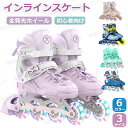 インラインスケート 子供用 初心者向け ローラースケート メッシュ スポーツ 玩具 おもちゃ 全発光ホイール 静音 通気性抜群 耐久 安全 男女兼用 女の子 男...