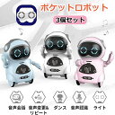 【3個セット】ポケットロボット 英語 聞き取り 会話 しゃべる コミュニケーション ロボット おもちゃ 知育玩具 知育おもちゃ 玩具 知育 おもちゃ 誕生日プレ...