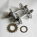 【中古】SHIMANO(シマノ) DURA ACE トラックハブ前後セット+DURA ACE 固定コグ【丸太町店(スポーツ専門)】