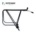 RITEWAY パニアバッグ対応オフセットリアキャリア(ライトウェイ)後ろ用 荷台 スポーツ自転車 クロスバイク コミューターバイク