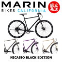 楽天サイクルショップエイリン【在庫SALE！】【2022年モデル】MARIN（マリン） NICASIO SE BLACK EDITION（ニカシオ SE ブラックエディション） 【プロの整備士による整備組付済】 クロスバイク