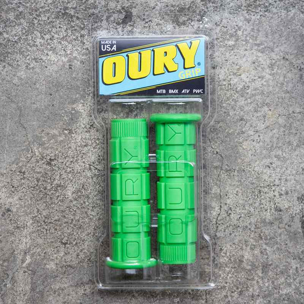 OURY/オーリー mountain grip｜ラバーグリップ フランジ付き MTB・BMX対応 USA製 定番カスタムグリップ