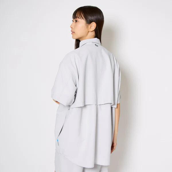 PAPERSKY HIKE&BIKE CAVE BIG HALF SHIRT 半袖シャツ メンズ シアサッカー 軽量 リ...