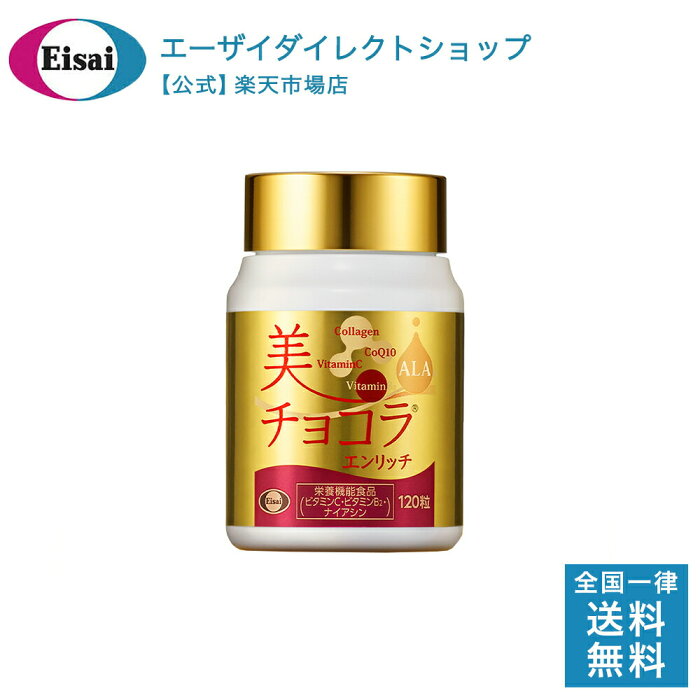 美チョコラエンリッチ エイジングケアサプリ 120粒 サプリメント 栄養機能食品（ビタミンC・ビタミンB2・ナイアシン） ALA