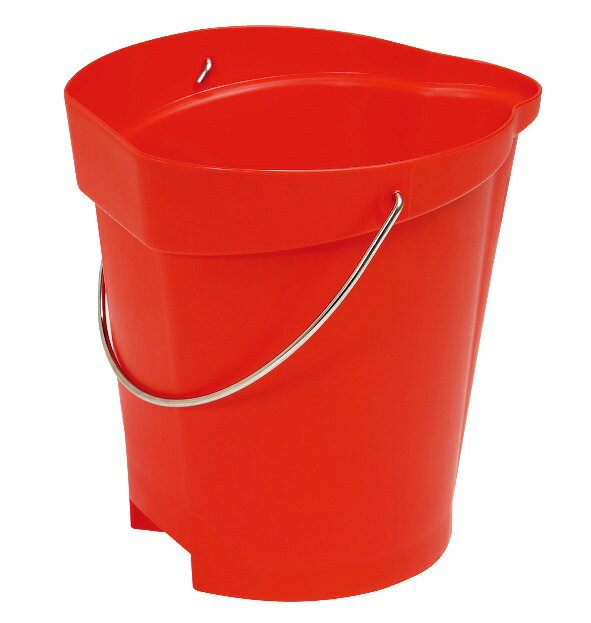 持ちやすく運びやすいデザインのバケツ。衛生面、耐久性にも優れています。■商品仕様商品番号：5686容量：12L外形寸法：318×312×325mm耐熱温度：100℃重量：970g材質：ポリプロピレン ハンドル＝ステンレス 製造元：ヴァイカン...