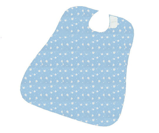 アズワン ナビス さわやか食事用エプロン さくら ブルー (7-3058-01) メール便