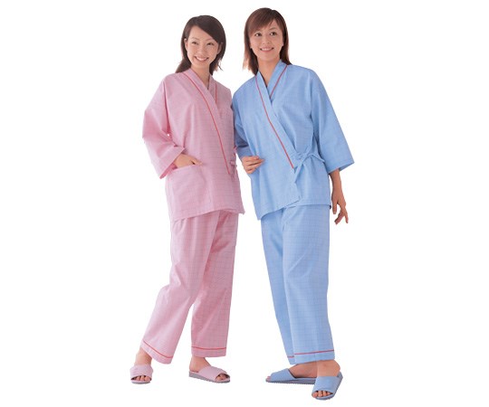 住商モンブラン 患者衣(上衣 59-465 ピンク S 男女兼用 (0-7696-01)