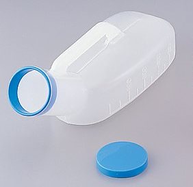尿器 耐熱性 男性用 1100ml 目盛付き (8-8242-01)