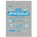 HEIKO ポリ袋 ボードンパック 穴なしタイプ 厚み0.02mm No.11 100枚 006763331 シモジマ