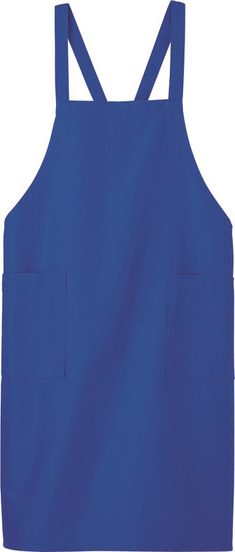 Rakuten - 自重堂 WHISEL ホワイセル 男女兼用 エプロン 43609 ロイヤルブルー フリーサイズ 着丈80cm 一時撥水機能