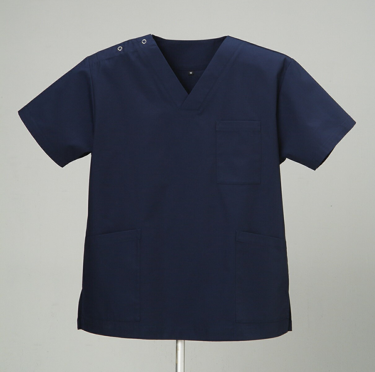 スクラブ 医療 白衣 D-PHASE 男女兼用 DS-2001 ナース服 看護師 介護 SS〜3L インディゴブルー メーカー直送