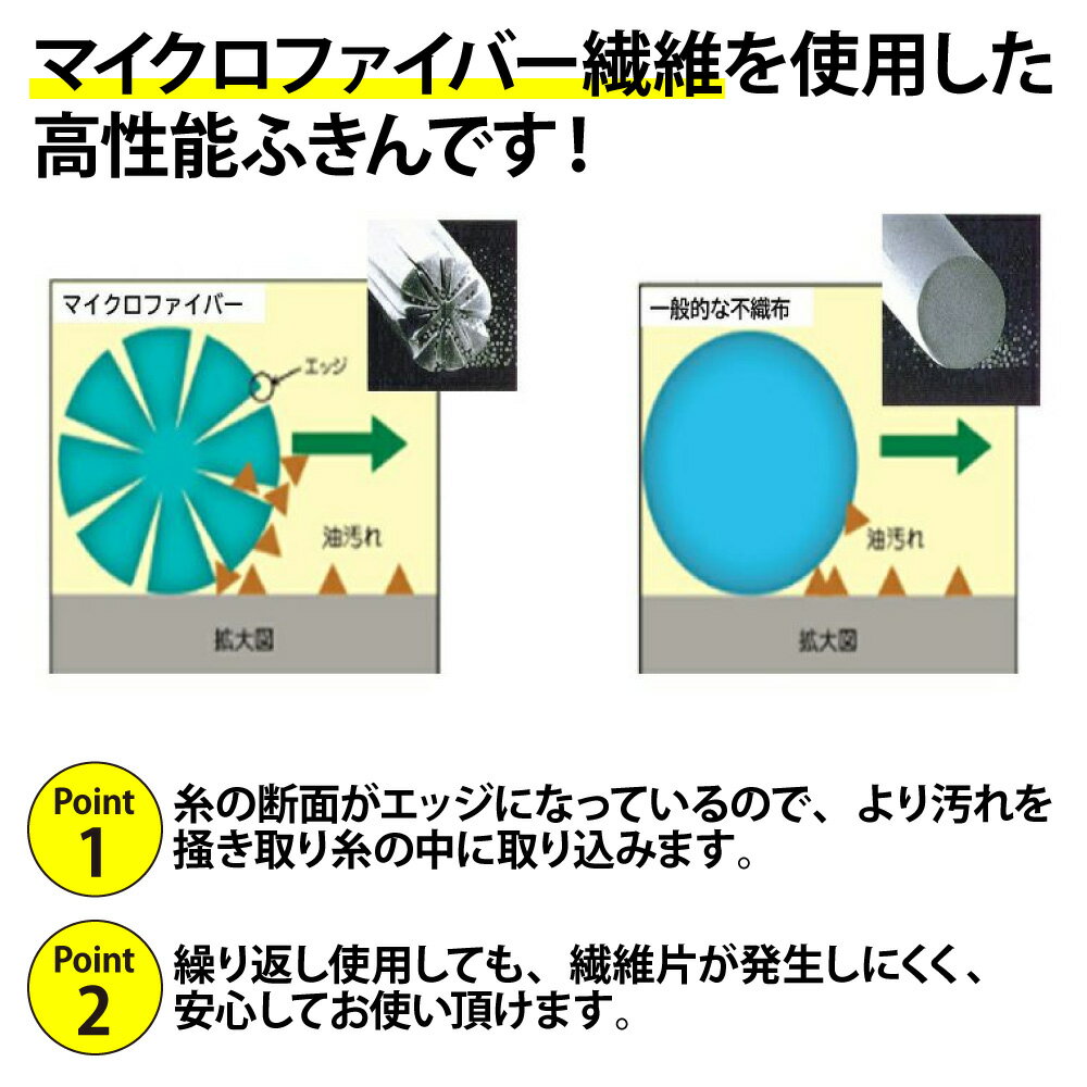 丸善化工 ウィンドウワイパー40 MF-1 グリーン 10枚入 ガラス 掃除 ワイパー マイ...
