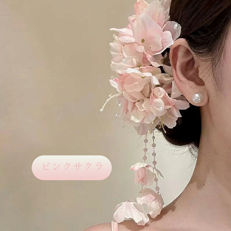 【SS★先着50名10%OFF】髪飾り 浴衣髮飾り 花髪飾りヘアクリップ ダッククリップ 造...