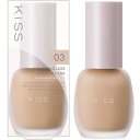 KiSS(キス) ミルキッシュガラスファンデ 03 ライトオークル 30g 色ムラ・毛穴カバー SPF34・PA++ 美容液成分配合