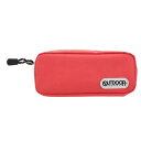 サンスター文具 OUTDOOR ペンケース リップストップ CORAL RED S1426397