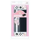 アローン(Allone) ゲーム用セパレート型クリアケース#Unipo サンリオキャラクターズ マイメロディ 23.5×1.5×10cm 傷や汚れから守る Switch有機EL対応 付けたまま充電可能 便利なセパレートタイプ かわいい ALG-NSUQMMSC