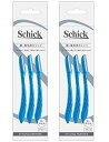まとめ買いSchick(シック) 顔・眉毛用 カミソリ(3本入) ×2個 メンズ Lディスポ ブルー