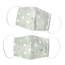 COLORFUL CANDY STYLE マスク 大人用 women's 2枚セット 洗える 立体 布 抗菌 Polka Dot Ribbon N5324822