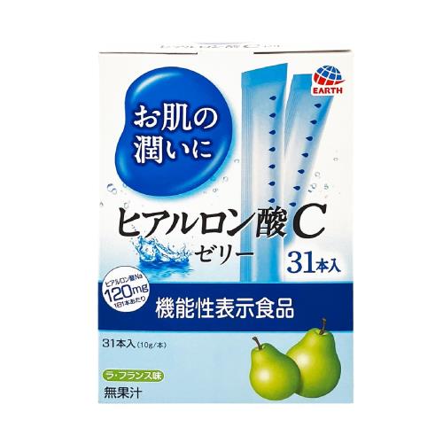 アース製薬 お肌の潤いにヒアルロン酸Cゼリー ラ・フランス味 10gx31本入 美肌 美容ゼリー スティックゼリー 機能性表示食品 アース製薬 お肌の潤いにヒアルロン酸Cゼリー ラ・フランス味 10gx31本入 美肌 美容ゼリー スティックゼリー 機能性表示食品