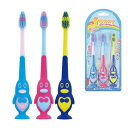 ピタット ファニー歯ブラシ 吸盤付 ペンギン 3本セット