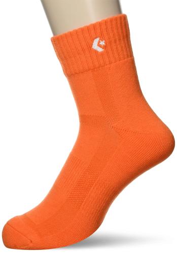 [コンバース] バスケ 靴下 試合/練習用 ソックス カラーアンクルソックス CB161003 オレンジ 23.0-25.0 cm