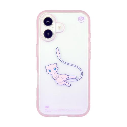 グルマンディーズ ポケットモンスター IIIIfit Clear iPhone16 対応 ケース ミュウ POKE-933D
