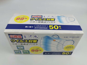 緊急事態宣言解除 セール 国内配送 在庫あり マスク 50枚 x2セット ウィルス・花粉・ホコリ・風邪・黄砂・PM2.5などの対策 マスク 海外への配送不可 送料無料 合わせて100枚